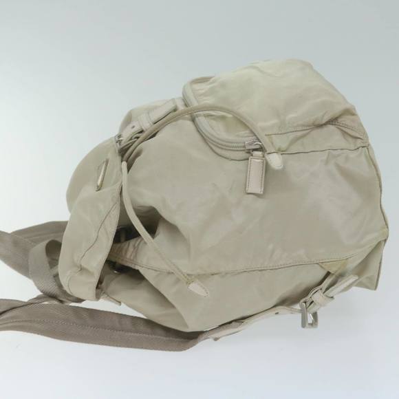 PRADA Backpack Nylon Ivory Auth 64459 - Picture 4 of 16